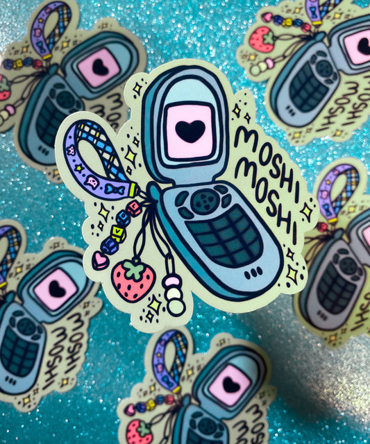 Moshi Moshi Flip Phone Sticker